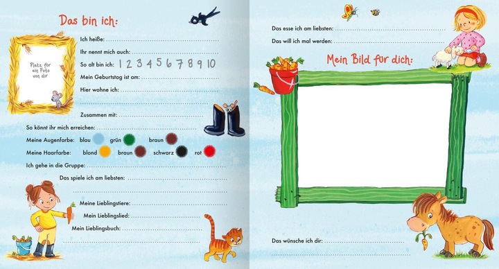 Produktbild Freundebuch Kindergarten Bauernhof (Deutsch, Sabine Kraushaar, 2022)