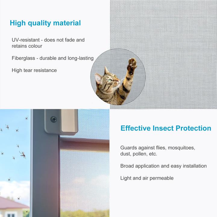 Actual product image Intirilife Fly Net in Grey Width 120cm (120 x 100 cm)