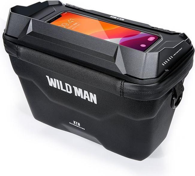 Produktbild Wildman Bicycle accessory traveling bag for bike handlebars with zipper 3L (4"-7") XT8 black (1 l, Lenkertasche)