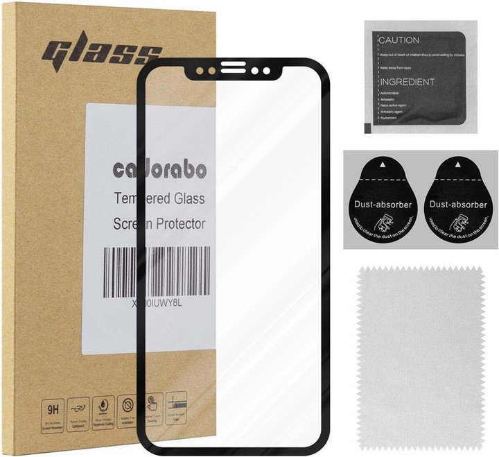 Cadorabo Copertura integrale temperata 5D (1 Pezzo/i, Apple iPhone X, Apple iPhone XS)