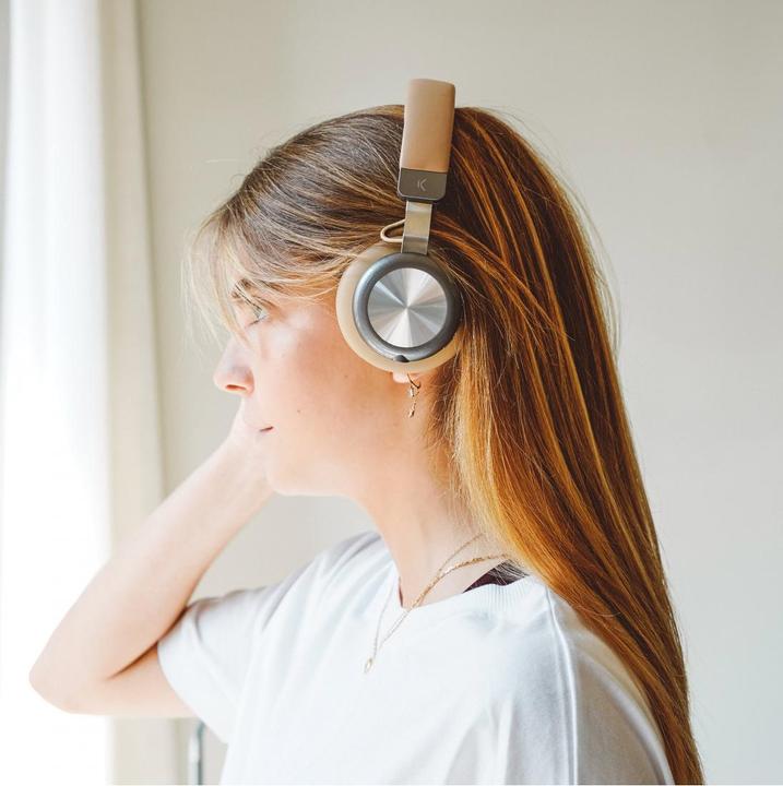 Actual product image KSIX Retro2 Stereo Earphones Brown (6 h, Wireless)