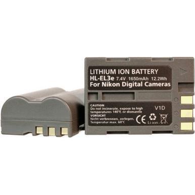 Hähnel Dk Battery Nikon Hl-El3e (Akku), Kamera Stromversorgung, Grau