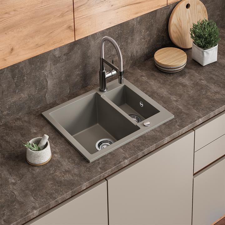 Actual product image Bergström Prague with 2 sinks (Fitted sink, 50 cm, 58 cm)
