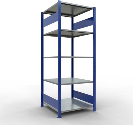 Immagine prodotto Schulte Lagertechnik Sistema di scaffalature di base senza viti MULTIplus150 con ripiani di lunghezza
