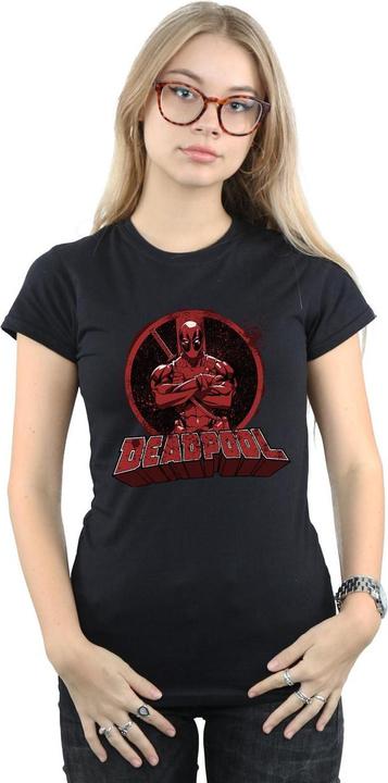 Immagine prodotto Deadpool Arms Crossed Maglietta Logo Donna (XL)