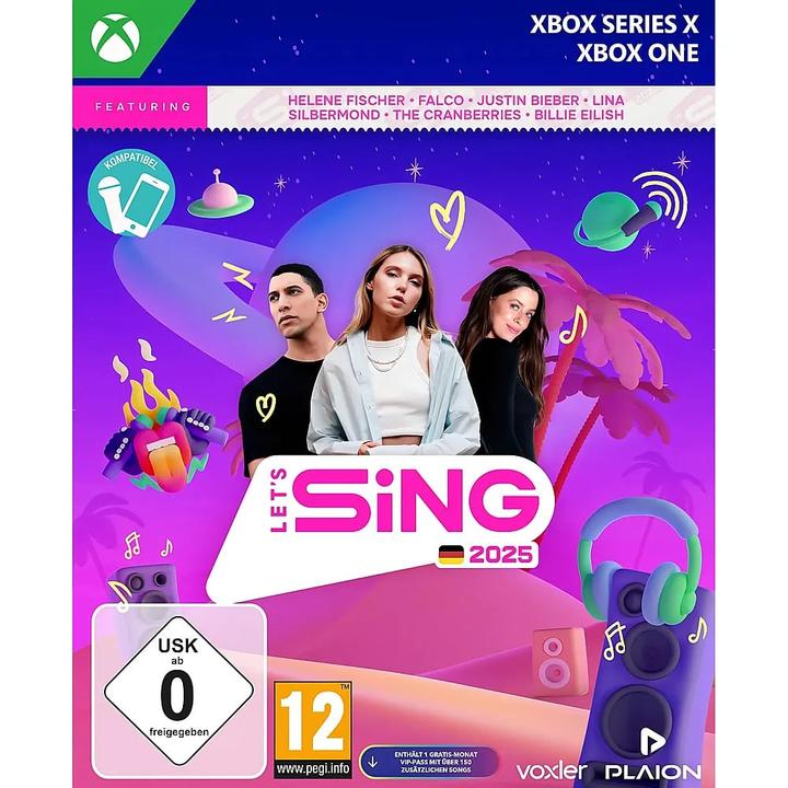 Image du produit Plaion Let's Sing 2025 French Version (Xbox Series X, Xbox One S, DE)