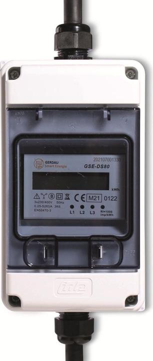 Produktbild Counttec Drehstromzähler mit CEE Stecker und Kupplung