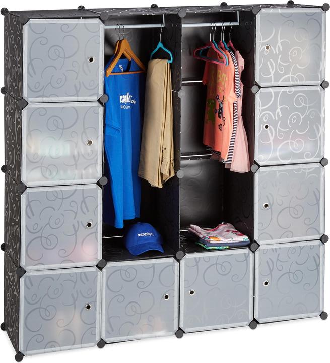 Actual product image Relaxdays 12 Compartment Modular Wardrobe (145.50 x 36.50 x 145.50 cm)