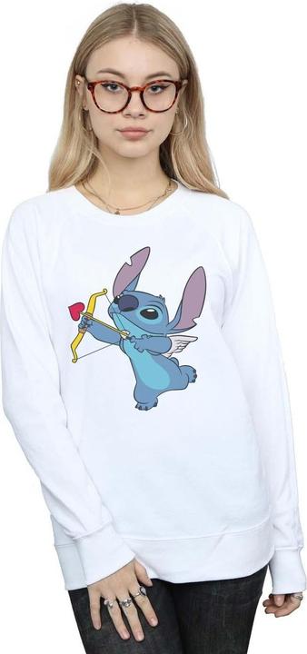 Actual product image Disney Womens/Ladies Lilo And Stitch Stitch Cupid Valentines Sweatshirt (L)