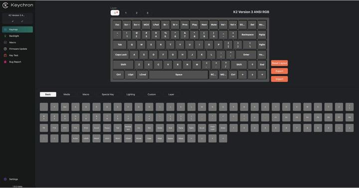 Image du produit Keychron K2 QMK (Version 3) (US, Sans fil, Filaire)