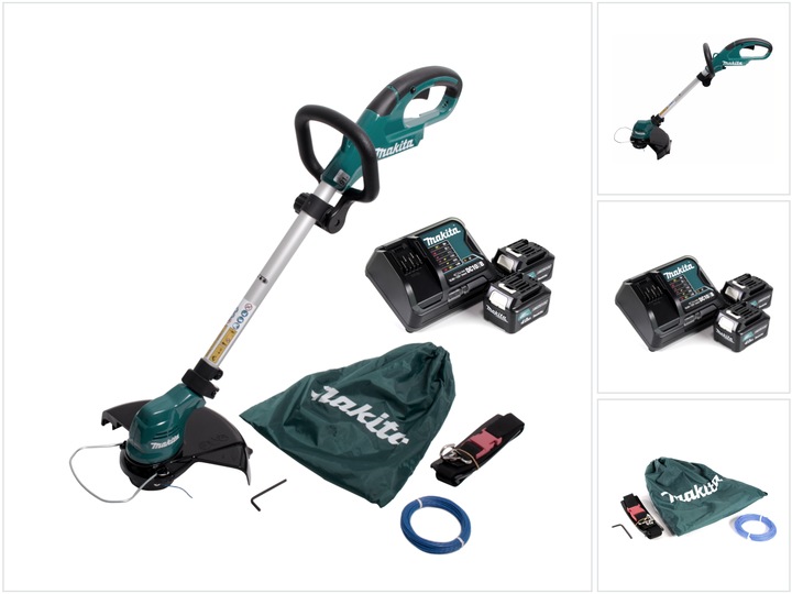 Actual product image Makita UR100DSME LI 10.8V 2x 4.0Ah Battery Lawn Trimmer (Trim line)