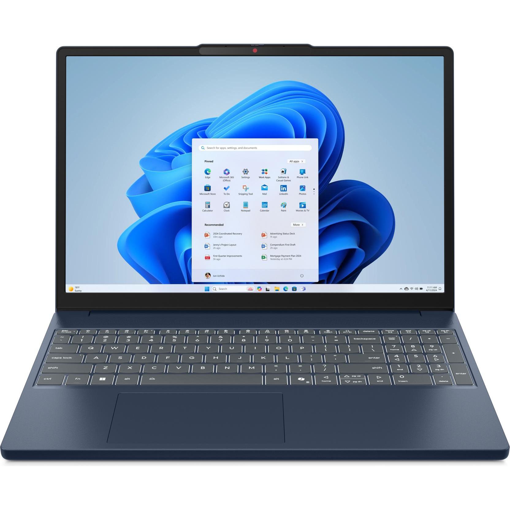 Lenovo IdeaPad Slim 3 15IRH10 (15.30", 512 GB, 16 GB, Deutschland, Intel Core i5-13420H), Notebook, 