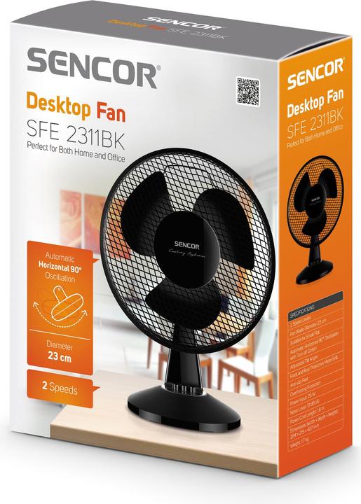 Produktbild Sencor SFE 2311BK Ventilator (51 dB)