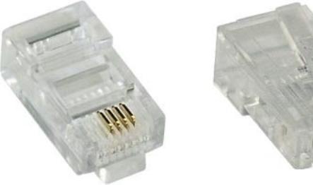 Produktbild InLine Modularstecker 8P4C RJ45 zum Crimpen auf Flachkabel (ISDN)
