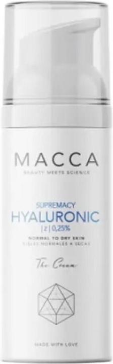 Actual product image Macca Cosmetics SUPREMACY HYALURONIC z 0.25% cream normal to dry skin 50 ml (50 ml, Day cream)