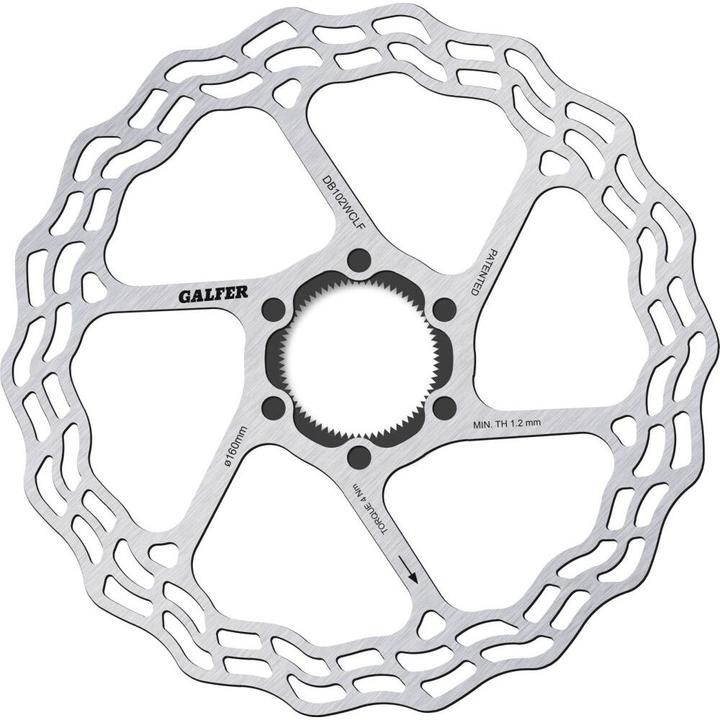 Produktbild Galfer Bike Fixed Disc Wave 1,8 mm Road Center Lock Bremsscheibe für Fulcrum AFS (160 mm)