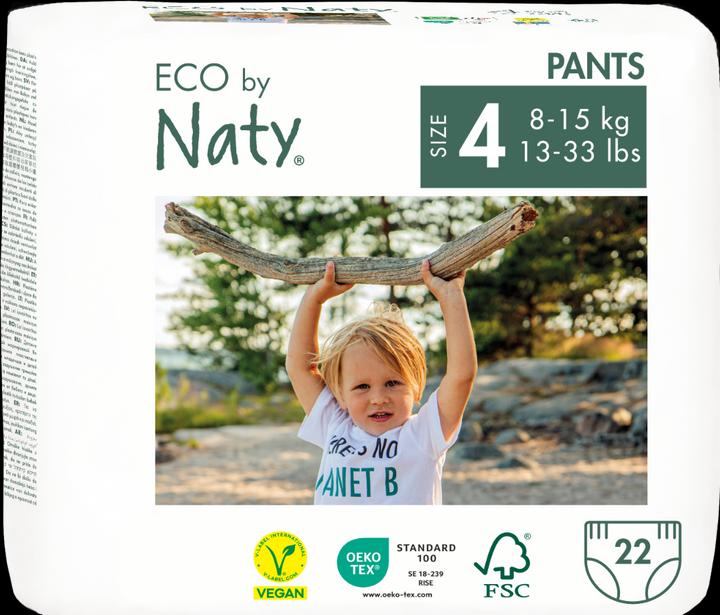 Produktbild Naty Bio-Windelhöschen (Gr. 4, Tragepack, 22 Stück)