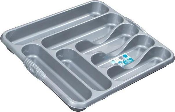 Casa Grand plateau à couverts argenté