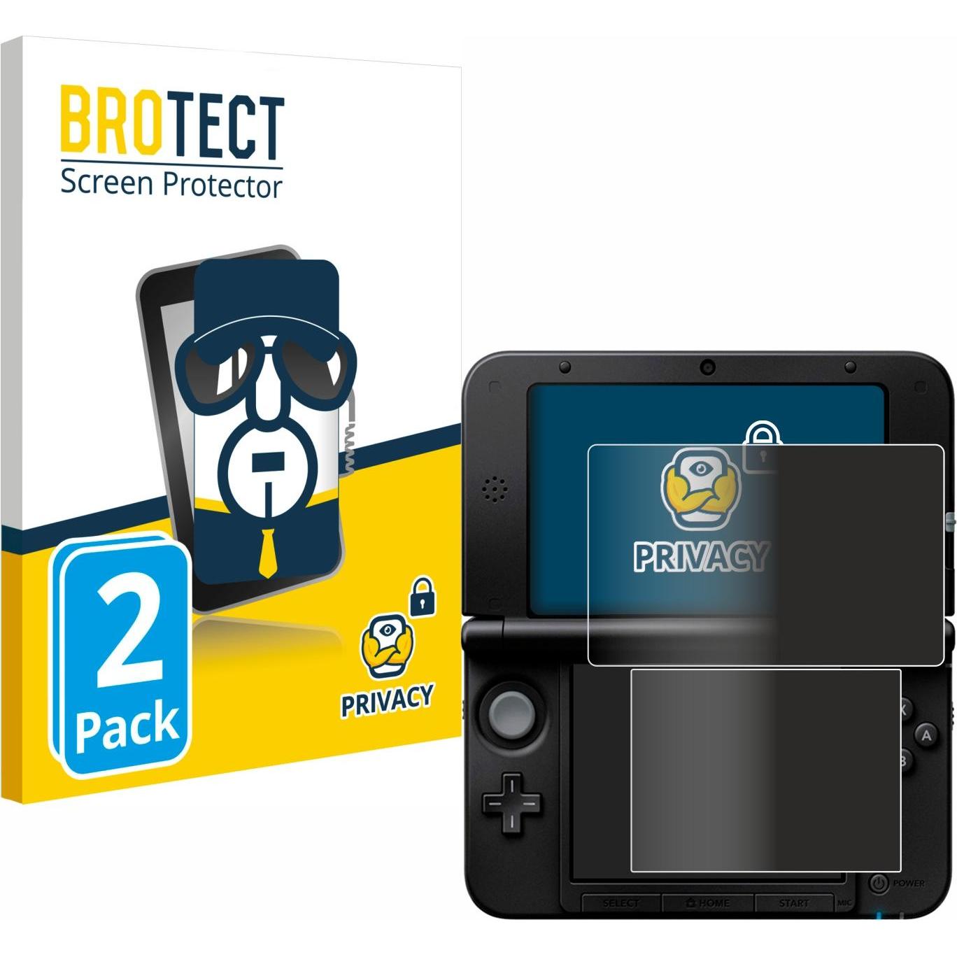 BROTECT Sichtschutzfolie Anti-Spy Privacy Folie Blaulicht-Schutz (DSi XL), Weiteres Gaming Zubehör, Blau