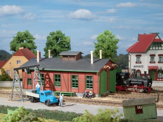 Actual product image Auhagen 11 355 H0 Locomotive shed,two lined