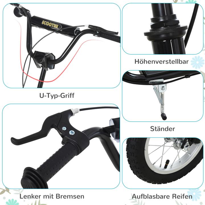 Produktbild Homcom Tretroller mit Handbremse