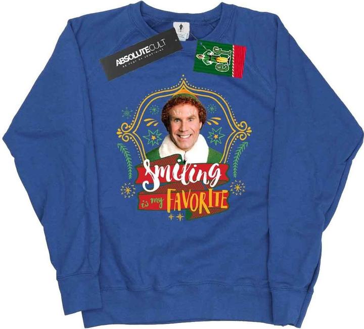 Actual product image Elf Womens/Ladies Buddy Smiling Sweatshirt (M)