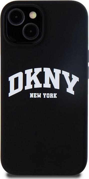 Actual product image DKNY Liquid Silicone Arch Logo MagSafe Case for iPhone 13 Black (Apple iPhone 13)