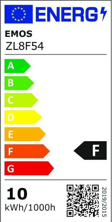 Energy Label Emos LED Bulb Basic MR16 white/ GU10 / 10 W (72W) / 1000 lm / Cool White (GU10, 1000 lm, 1x)