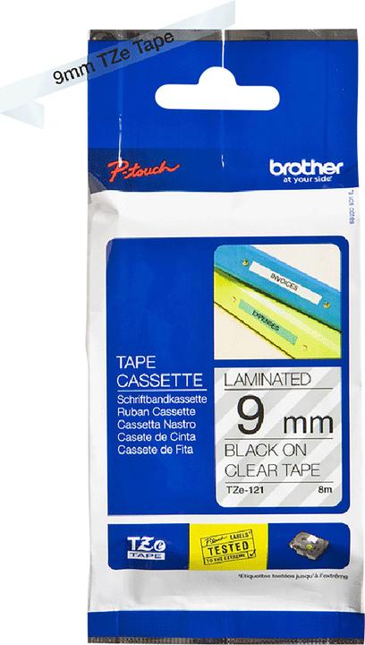 Actual product image Brother TZe-121 (0.90 cm, Transparent)