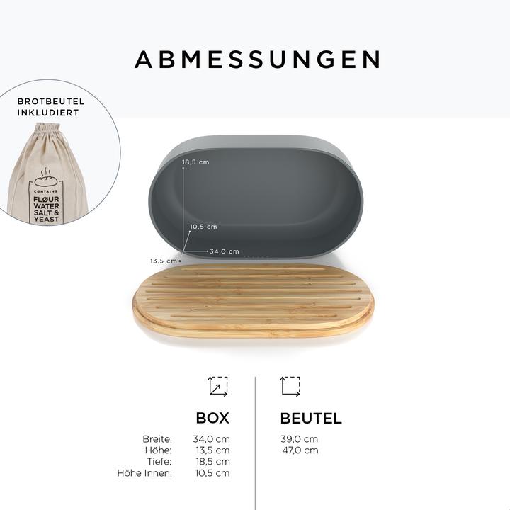 Actual product image Lars Nysøm Brotkasten mit Schneidebrett AEgte
