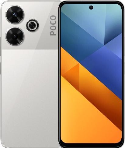 Actual product image Xiaomi Poco M6 EU (128 GB, Silver, 6.79", Dual SIM, 4G)