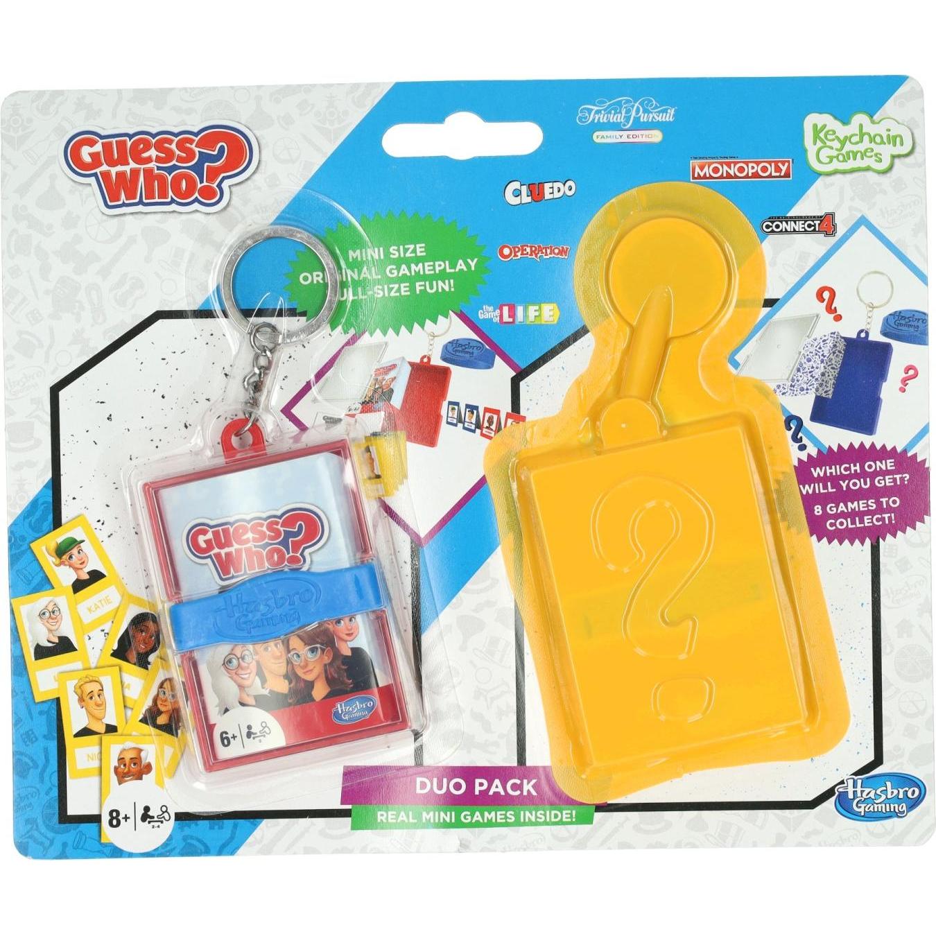 Hasbro, Bambine, Portachiavi, Mini-Spiel-Schlüsselanhänger „Wer ist es?“