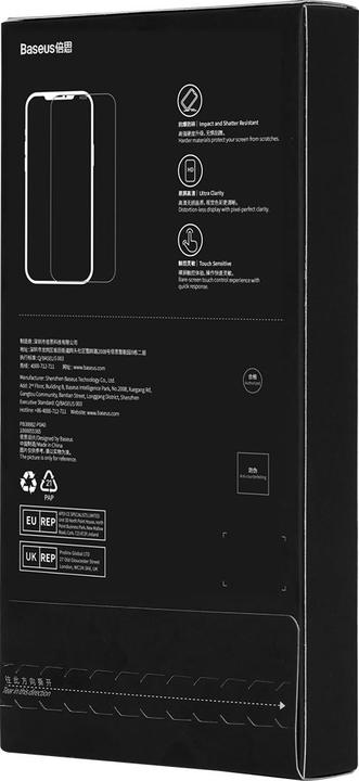 Produktbild Baseus Privacy Tempered Glass for iPhone 14 Pro Full Screen 0.4mm Privacy Filter Anti Spy + Mounting (Apple iPhone 14 Pro)