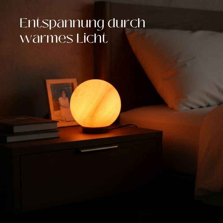 Produktbild Hermex Himalya-Salzlampe Salzkristalllampe Kristallsalzleuchte Dekotischlampe (E14)