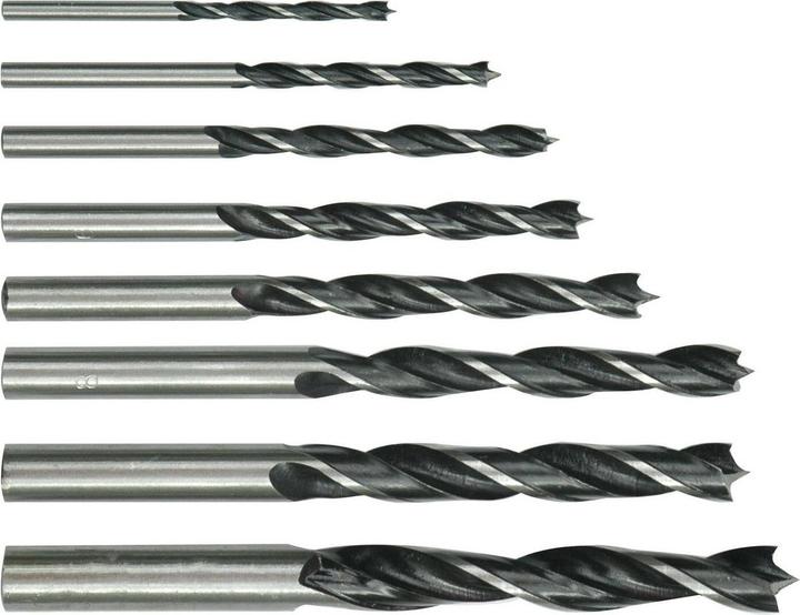 Produktbild Toya Set mit 8 Holzbohrern (3 - 10 mm)