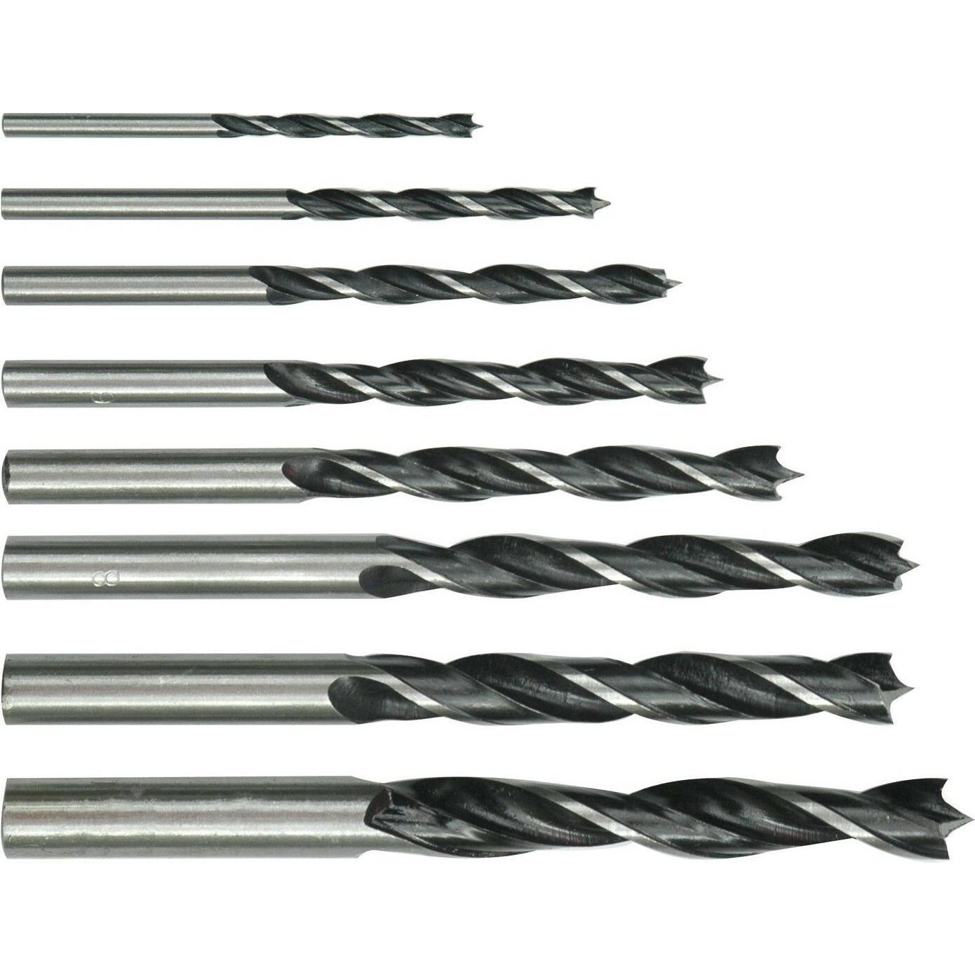 Toya, Bohrereinsatz, Set mit 8 Holzbohrern (3 - 10 mm)