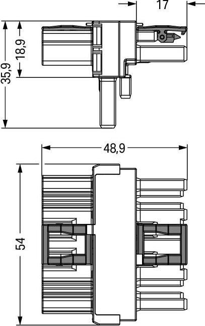 Produktbild Wago Netz-T-Verteiler Netz-Stecker