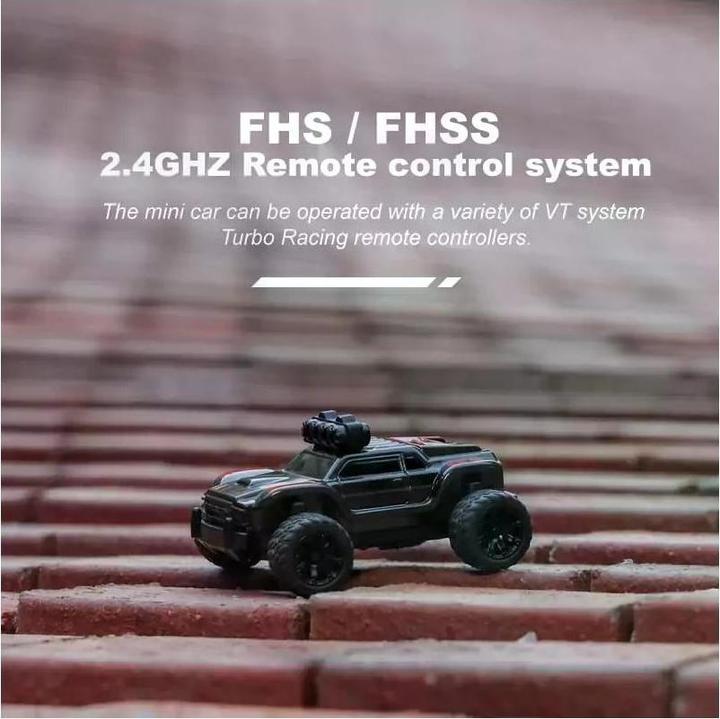 Actual product image Turbo Racing Micro Monster Truck TC-01, Black, RTR, 1:76 (RTR Ready-to-Run)