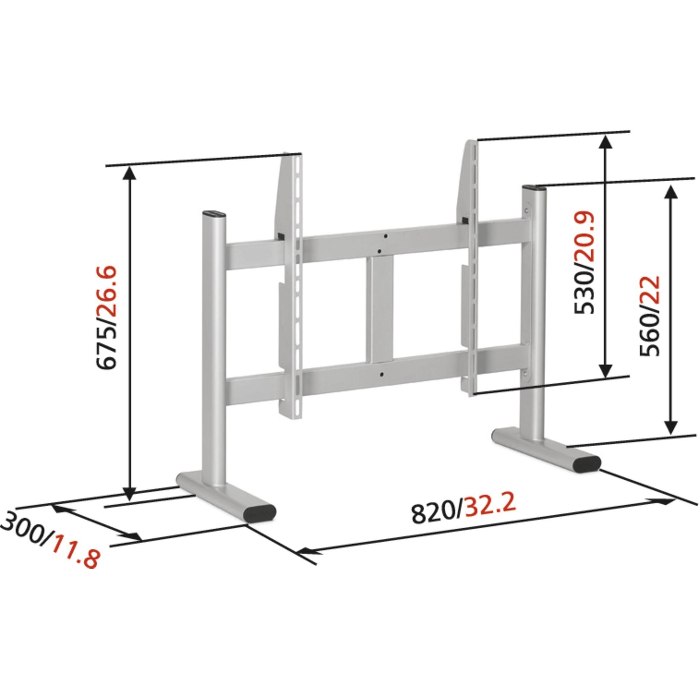 Thumbnail - Vogels PB 050, TV-Standfuss, 36" bis 50" (Universal, 50", 50 kg), TV Ständer, Schwarz