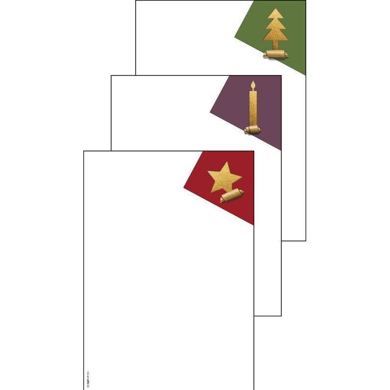 Sigel, Geschenkverpackung, W'Papier Cut-out Style gold A4 (Geschenkpapier, 25 x)