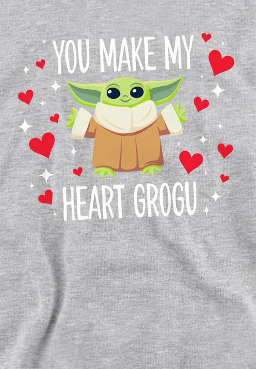 Produktbild Star Wars You Make My Heart Kapuzenpullover meliert (128)