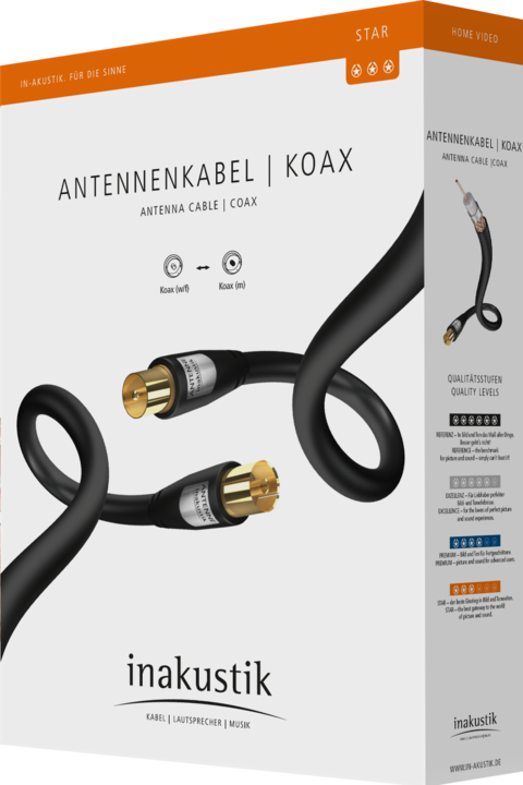 Produktbild Inakustik Star Koax (90 dB, Antennenkabel)