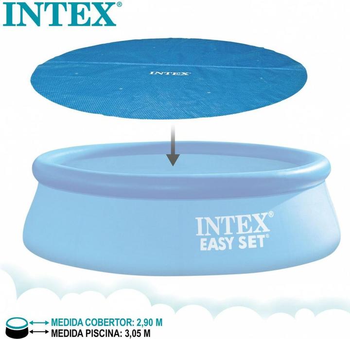 Actual product image Intex Poolabdeckung 29021 EASY SET/METAL FRAME Blau Ø 305 cm 290 x 290 cm