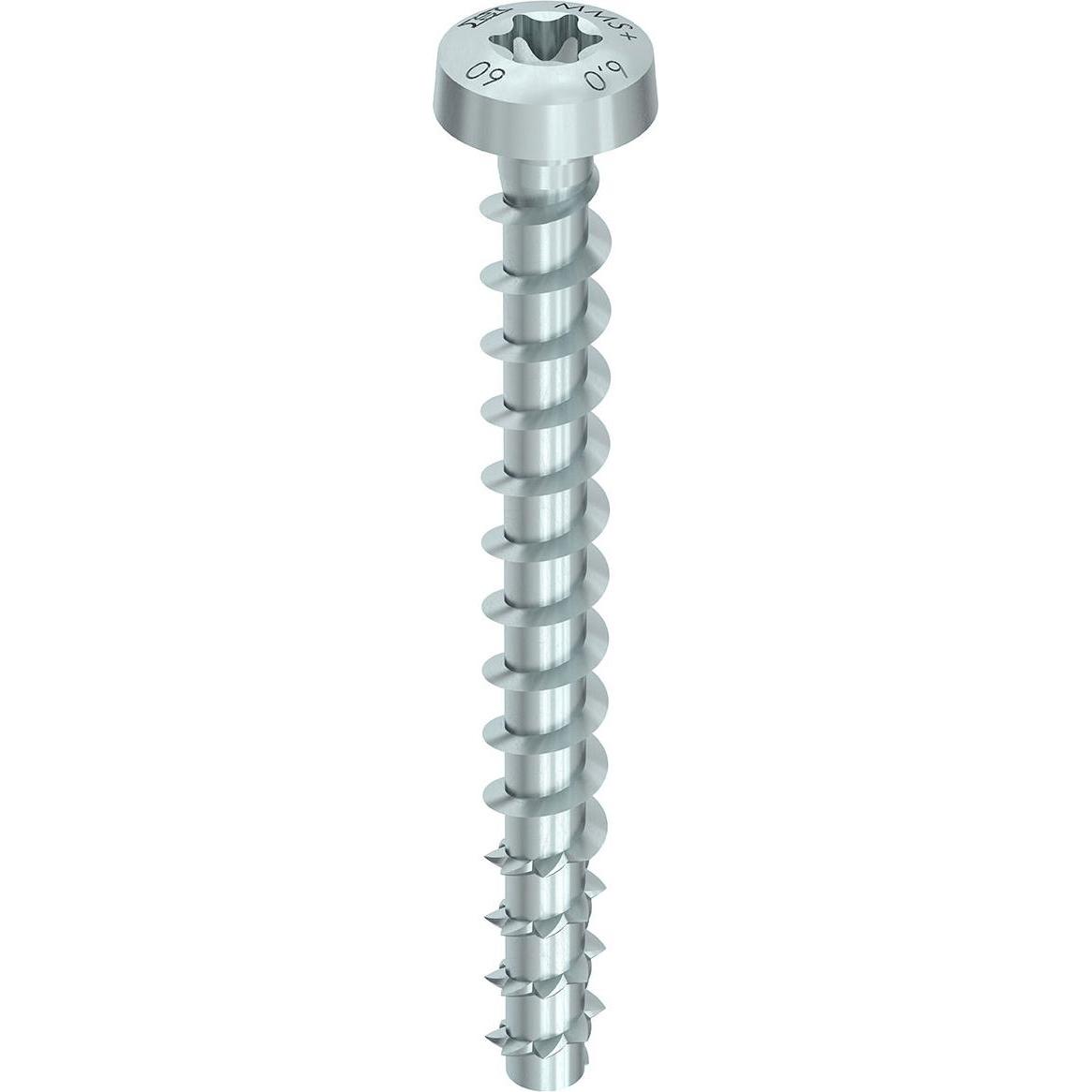 Heco, Schrauben, Betonschrauben Panhead Multi-Monti 5x30 mm TX20 weiss vz. (200 Schrauben pro Stück)
