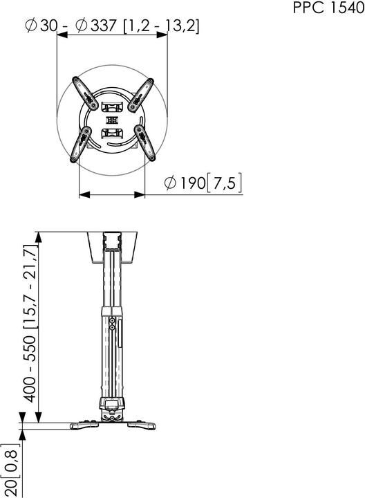 Produktbild Vogels Ppc 1540 (Decke)