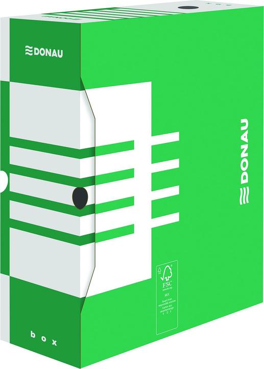 Actual product image Donau Archive box, cardboard, a4/120mm, green
