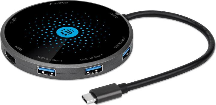 Produktbild Manhattan USB-C 8-in-1 Dock (USB-C, 7 Ports)