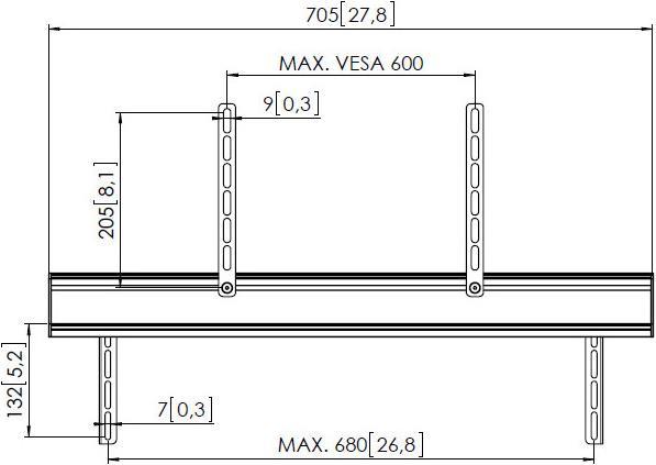 Actual product image Vogels Sound 3450 (Wall installation, Pivoting)