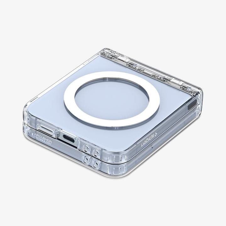 Actual product image Spigen Ultra Hybrid Pro (MagFit) Galaxy Z Flip 6 Case Clear White (Samsung Galaxy Z Flip6, Samsung Galaxy Z Flip7 FE)