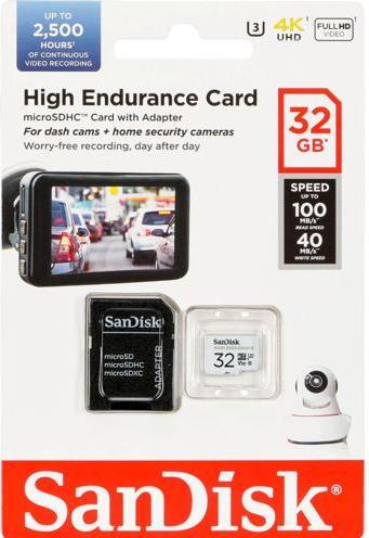 Productafbeelding SANDISK High Endurance (32 GB, microSDHC, U3, UHS-I)
